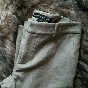 Ralph Lauren Black Label Gray Wool / Cashmere Slacks Pants